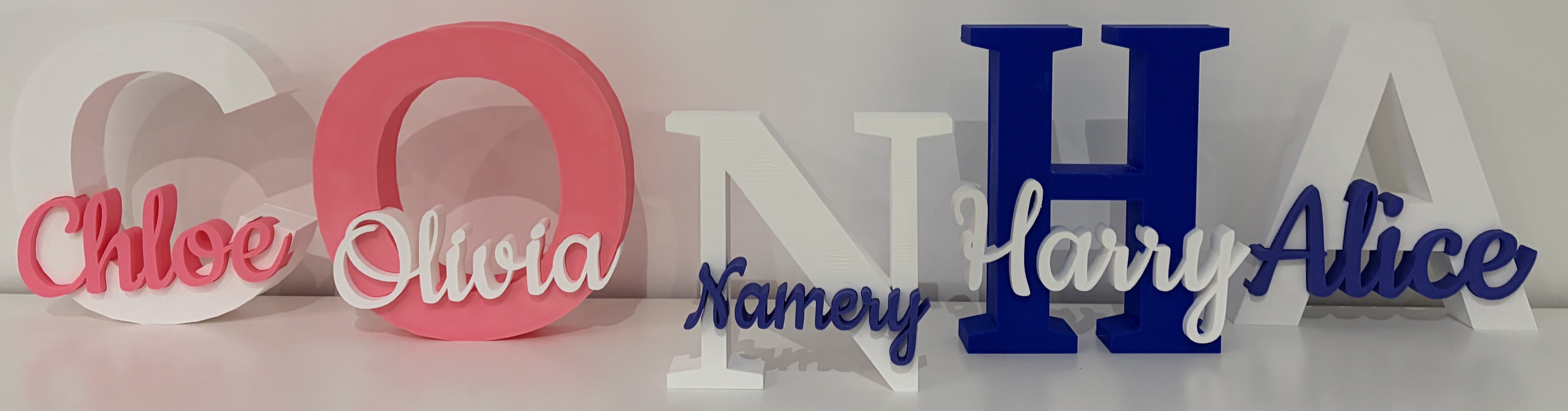 Namery personalised 3D printed name display