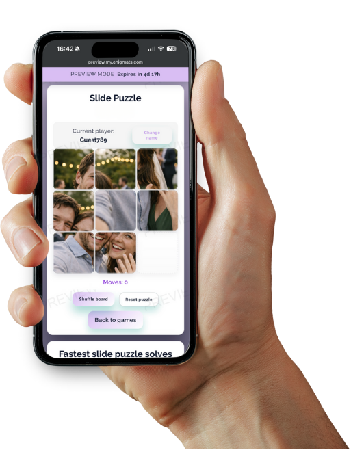 Slide puzzle preview